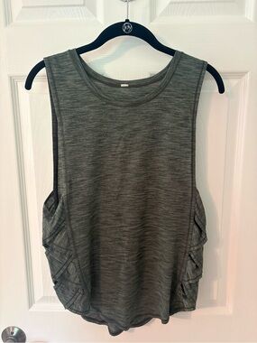 Lululemon Women’s Ruffle Side Tank Top - Olive Green